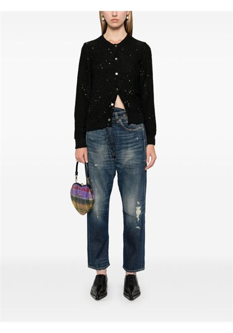 Black sequin-embellished cardigan Comme des garcons - women COMME DES GARCONS COMME DES GARCONS | RNN5131